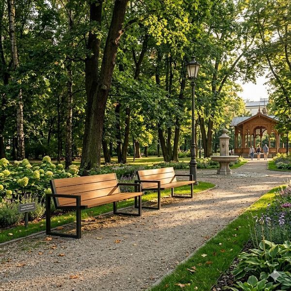 Вулична лавка зі спинкою &laquo;Urban Grand Premium 2120&raquo; в стилі лофт &mdash; Венге 9900 фото