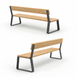 Вулична лавка зі спинкою &laquo;Urban Garden Comfort 1800&raquo; в стилі лофт R892 фото 2